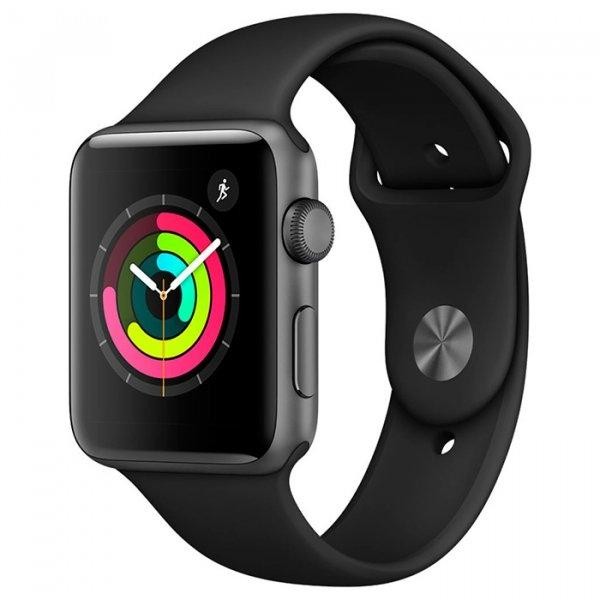 Apple Watch Series 3 38mm GPS Space gray Aluminum Gray Sport Band (MTF02) б/у